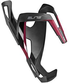 ELITE Carbon Vico Carbo Flaschenhalter, Mattschwarz/Burgunderrot, Einheitsgröße