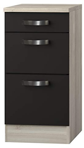OPTIFIT Kult Küchen-Unterschrank 3 Schubladen »Faro«, grau, 40 cm breit, U436-9+KUFR