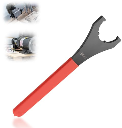 Chiave inglese ER40 UM Chiave per mandrino a pinza llave er40 apertura 58 mm, chiave per chiave a pinza rossa per tornio Utensili per mandrino di fresatura CNC Spannzangen