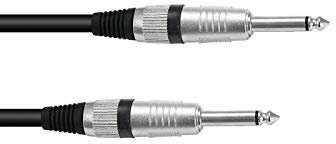 OMNITRONIC Jack cable 6.3 mono 1 m bk road