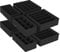 SONGMICS Unterwäsche-Organizer 8er Set, Schubladen-Organizer faltbar, Ordnungssystem Kleiderschrank, Aufbewahrungsbox Schrank, Stoffboxen Aufbewahrung, für BHs Socken Krawatten, schwarz RUS008B01