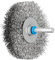 PFERD Rundbürste ungezopft RBU | Ø 70x15mm Schaft-ø 6mm Edelstahl-Draht-ø 0,30 | 43198005 – für Geradschleifer, Bohrmaschinen, Biegwellen