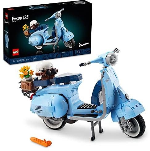 LEGO Vespa 125 10298 Model Building Kit; Build a Detailed Displayable Model of a Vintage Italian Icon with This Building Set for Adults (1,106 Pieces)