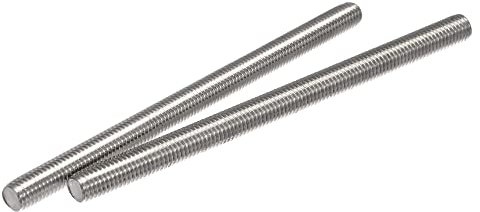 sourcing map 2 Stück Voll Gewindestange M10 x 150mm 304 Edelstahl Rechtsgewinde