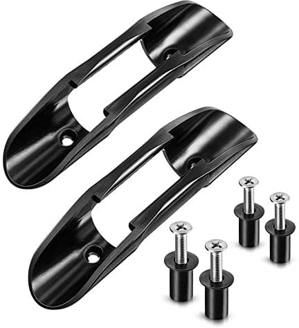 Wanfoou 2 Stück Paddelhalter Bootshakenhalter Boot Paddelhalter,Kajak Paddel Clip,Kajak Paddel Halter Klemme, Kajak Zubehör Schwarz