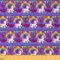Mädchen Einhorn Stoff Meterware Kawaii süßes Einhorn Druck Polsterstoff Cartoon Pferd Dekorationsstoff Galaxie Sterne magisches Einhorn Tier Stoff DIY Geschenk 92 x 150 (HxB) lila