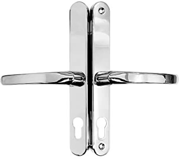 Cego Zenith Staybrite Upvc Door Handle 70mm PZ 215mm Screw Fix Chrome