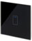 Retrotouch Crystal Touch Switch | LED Light Indicator | 1 Gang 1 Way 300W | Stylish Black Glass Finish | Screwless Front | 35mm Back Box No-Neutral Required | Luxury Home & Bathroom Light Switches
