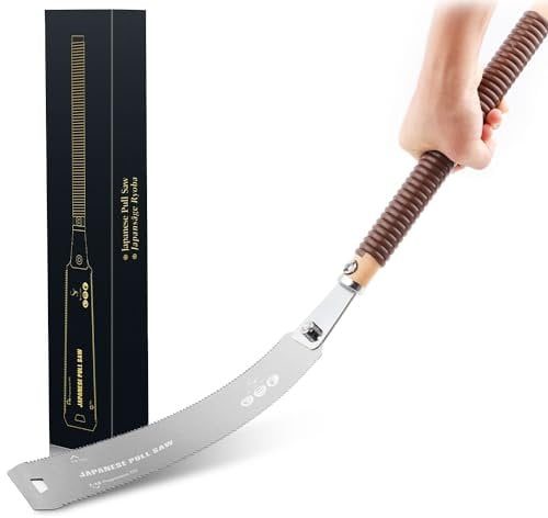ss shovan Japanese Hand Saw 10.4 Inch, Double Edge Progressive 7-10/17 TPI Flush Cut Saw, Detachable & Flexible SK5 Blade Wood for Hardwood Softwood Cross-Cut, Rip-Cut, Pull Woodworking Tools