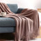 Hayisugal Wohndecke Weich Strick Decke Sofa Deck Quaste Boho Decke Kuscheldecke Sofadecke überwurf Decke für Couch Bett Sofa Stuhl, Dunkelrosa, 150 x 230cm