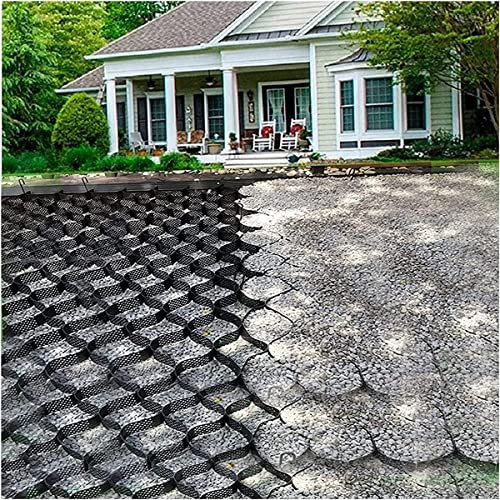 KASOI Geogrid Kies-Stabilisatorgitter mit Ablauflöchern, 5,1 cm hochdurchlässiges Geocell, für Weg, Schuppen, Auffahrt, Garten, Landschaftsbau, Terrasse, Gehweg, Grasmatte
