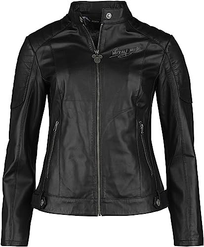 Micky Maus Mickey - 2. Wahl Frauen Lederjacke schwarz XL