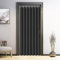 Vatge Rideau de porte de placard - Rideaux plissés de style pliable pour porte de chambre à coucher sans porte - 1 rideau avec embrasse - 99 x 198 cm (l x L) - Noir