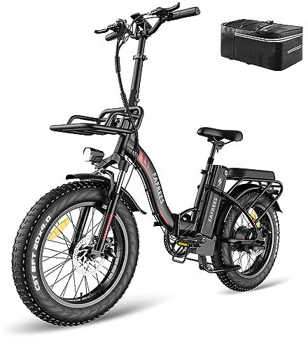 Fafrees Official Store Electric Bike F20 Max 20 Folding Ebike, 48V 22.5Ah Battery, Electric City Bicycle for Adults, Unisex Commuter Bike, 140-160KM Range, Adjustable 25KM/H Speed