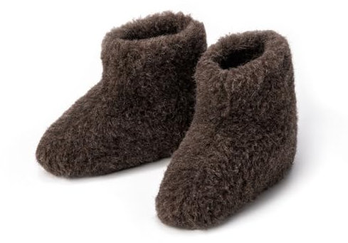 THE COZY SHEEP Hausschuhe Herren und Damen (Größe 40) | Äußerst Bequeme & Weiche Wollhausschuhe aus 100% Merino-Wolle | Warme Hüttenschuhe Winter | Hohes Modell