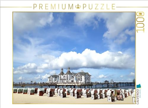 CALVENDO Puzzle Seebrücke von Sellin auf der Insel Rügen | 1000 Teile Lege-Größe 64 x 48 cm Foto-Puzzle für glückliche Stunden