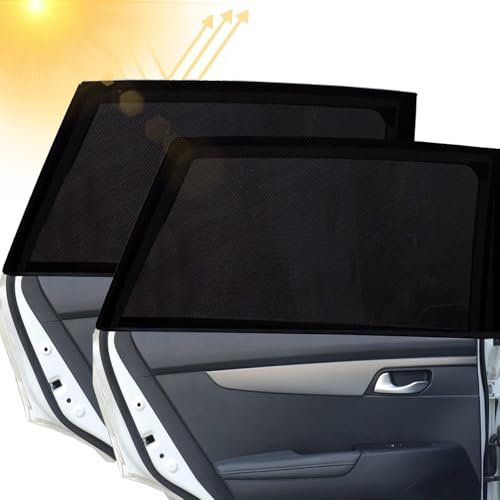 Sonnenschutz Auto Baby,44x36cm Sonnenschutz Auto mit 8 Saugnäpfen mit UV Schutz,Passend für die 99% Autos mit Süßen Tier Motiven (6)