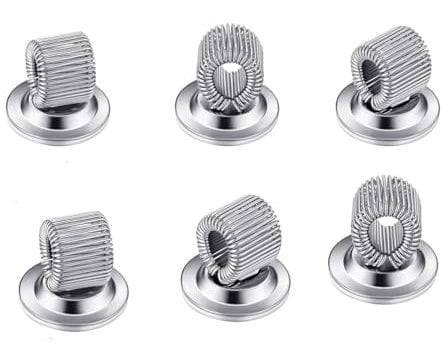 6 Pcs Pen Holder Clips Manganese Steel Pen Holder Clips Self Adhesive Pencil Organizer with Adjustable Spring Loop for Erase Board Whiteboard Bulletin Board Refrigerator Map Office Home Fit Any Size (