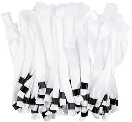 Bracelets en Tissu Evénementiels - Bracelets d'Identification (Blanc, 200)