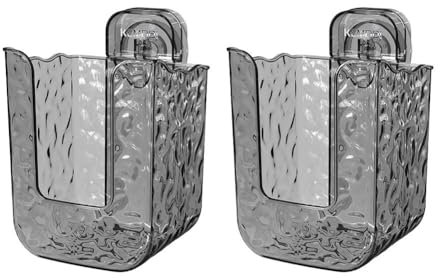 Wall-Mounted Tissue Box, Wall Mount Wipes Container, Refillable Wipes Container Box, Self-Adhesive Large Capacity Wipe Holder, Clear Wet Tissue Dispenser Container Box, for Kitchen Bedroom Bathroom