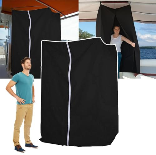 WHRAOY Tragbares Outdoor-Duschzelt (182 x 76 x 68 cm) – schnelle Montage – Wechselkabine für Camping, kompakte Reise-Ankleidezimmer, Pop-Uup-Ankleidekabine mit verstellbarer Höhe, 1 Stück - A