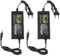 2 Stück 12V 5A Netzteil Adapter, AC 100-240V bis DC 12 Volt 5 Amp 60W Stromversorgung für LED Lichtstreifen Monitore Fernseher DVD TVs Verstärker Kamerasystem- Euro Stecker 5,5 * 2,5/2,1mm