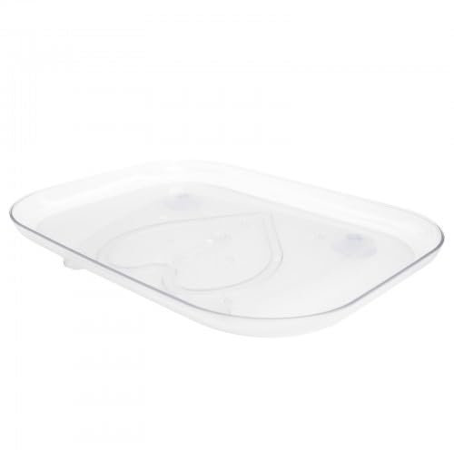 Lazy Susan Drehbarer Tisch Organizer für Kühlschrank Klar Kühlschrank Organizer Schwenkbares Gewürzregal Schwenkbarer Kühlschrank Organizer für Schränke Tische Sideboards Küchenarbeitsplatten (L)