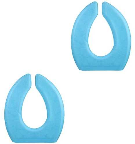 KOMBIUDA 2pcs Toilet Seat Cushion Cover Breathable Pedestal Pan Pad for Comfortable Use Stylish Design for Home Bathroom Decor