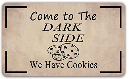 Door Mat Come To The Dark Side We Have Cookies With Saying Entrance Rug Soft Floor Mat Durable Entrance Matting For Garden Inside Outdoor 40x60cm