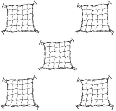 5 set Elastic Deck Cargo Net for Canoe Kayak Mesh Lashing Hooks Rigging Fishing