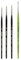 Raphael Pinceau Series 8413,martre kolinsky Extra,Set 3pcs,Taille 3/0 2/0. 0 et Pinceau 373