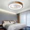 Modern Grey Ceiling Fan with Lights and Remote Control Adjustable 6 Speed Dimmable LED Flush Mount Fan Light with Timer for Bedrooms and Kitchen