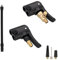 HSUYUN 2 in 1 Französisches Ventil Adapter, 2 Stück Fahrradventil Adapter, Luft Ablassen Autoventil Adapter, Tragbar Ventiladapter Französisches Ventil, für Autos, Motorräder, Fahrräder