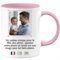 quotedazur - Mug Personnalisable Pour La Fête Des Pères - Tasse Cadeau Papa Personnalisé Homme - Rose/Céramique