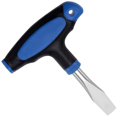 T Handle Flat Head Screwdriver 9mm Large Blade Design for Easy Grip and High Torque Suitable for Heavy Duty Repair Tasks