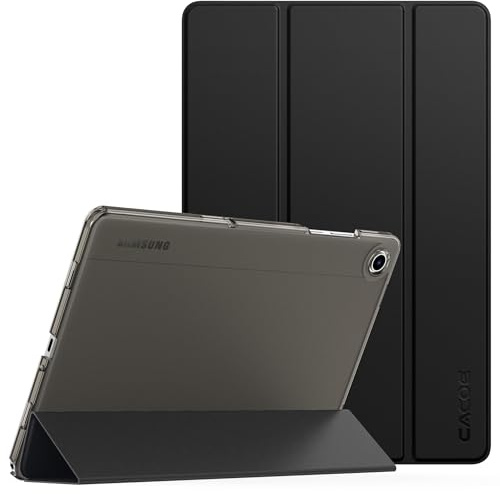 CACOE Hülle für Samsung Galaxy Tab A11+ Plus 11 Zoll 2025/ A9+ Plus 2023 | (SM-X236B/SM-X230/SM-X210/SM-X215/SM-X216), Ultra Dünn Transluzent Matt Rückseite Abdeckung, Schwarz