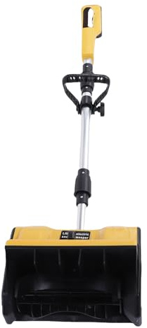 Asixxsix Schnurlose Schneeschaufel, 18V 500W 11inch Breite Elektroschneegebläse mit Richtungsplatte, Ergonomischer Griff Klappbar, Klappbarer Kraber, Batterie Schneebläse (Nackte Maschine)