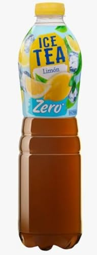 ICE TEA Zero Lemon Flavoured Iced Tea, Sugar Free, 1.5L Bottle, pack of 5