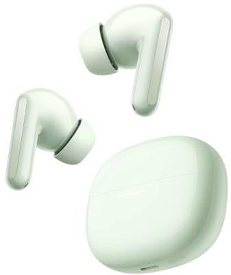 XIAOMI Redmi Buds 8, Cuffie Bluetooth, 50dB ANC, 11h+44h Batteria, Verde | Driver dinamico 11mm con audio Hi-Res certificato, 3-Mic IA riduzione rumore chiamate, IP54