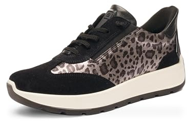ARA Damen Sneaker New York Graphit schwarz Gr. 43