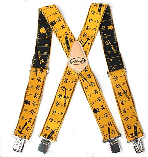 Herren-Hosenträger, 5,1 cm breit, verstellbare und elastische Hosenträger, X-Form mit sehr starken Clips – robuste Hosenträger für Männer (Lineal)