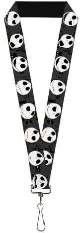 Buckle Down Unisex-Erwachsene Lanyard-1.0-Nightmare Before Christmas Jack Expressions Schlsselanhnger, Mehrfarbig, Einheitsgröße
