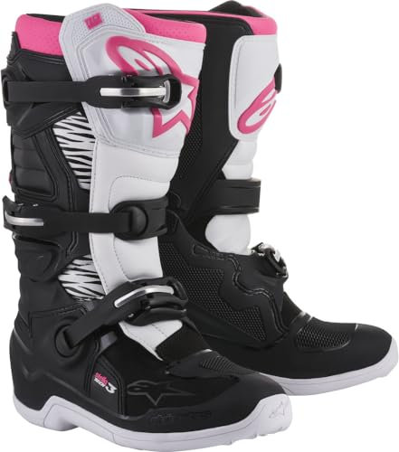 Alpinestars 2013218-12-9 Tech 3 Stella, Stivali, Nero/Bianco, Taglia 43