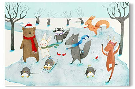 artboxONE Galerie-Print 120x80 cm Ice Skating hochwertiges Acrylglas auf Alu-Dibond Bild - Wandbild von Judith Loske