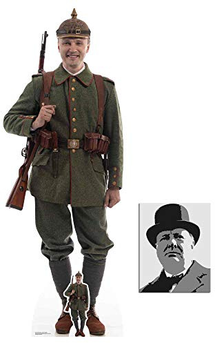 BundleZ-4-FanZ German World War 1 Soldier Lifesize and Mini Cardboard Cutout Fan Pack, 191cm x 70cm Includes 8x10 Star Photo