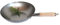 AAF Nommel Poêle Wok Plate Ø 34 cm pour gaz, Induction, ceran et électrode avec poignée en Bois