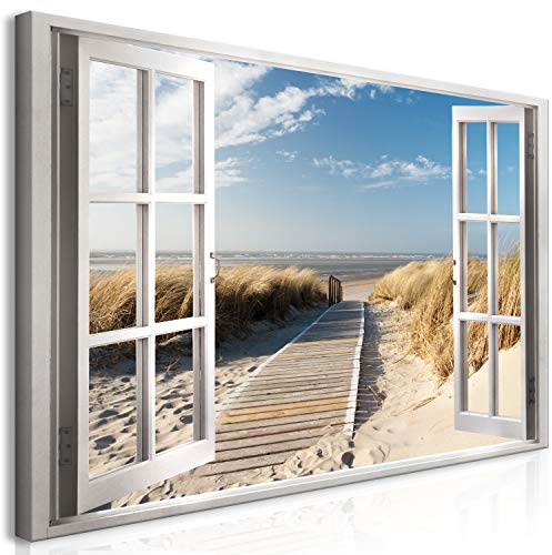 murando Quadro Mega XXXL Finestra 170x85 cm Straordinario Stampa su Tela per un Facile Montaggio Fai Da Te Grande - Quadri Moderni Grandi Dimensioni - Immagini DIY Decorazione da parete