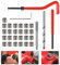 EMAGEREN 30 Stück Gewindereparatursatz, M6 x 1,0 mm Kompatibel Innen Gewindereparatur Set Gewindereparatur Drahteinsatz Kit Helicoil Gewinde/rethread Repair Kit für Auto Reparatur