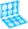 vhbw custodia per giochi e schede di memoria compatibile con Nintendo 3DS, 3DS LL, 3DS XL, DSi, DS Lite, trasparente / blu