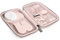 Suavinex, Baby-Pflegeset, komplettes und tragbares Kulturbeutel, Maniküre-Set, enthält: Bürste und Kamm + Zahnbürste + Schere + Feile + Nagelknipser, 6-teilig, Rosa